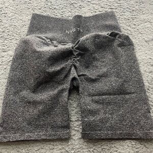 NVGTN Women Dark Grey Butt Scrunch Shorts